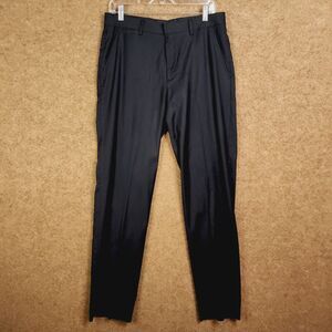 JF J. Ferrar Slim Fit Dress Pants Slacks Size 32x32 Black Men Flat-Front Pockets